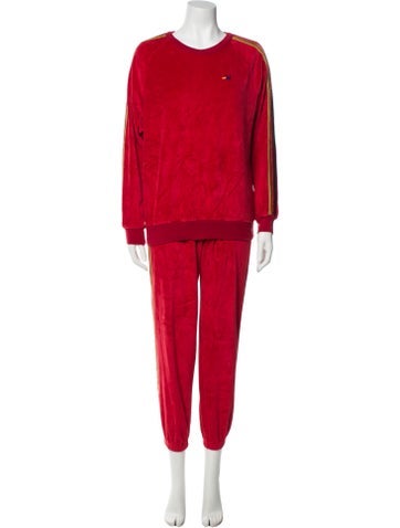 Aviator Nation Loungewear Striped Grosgrain Trim Lounge Set M