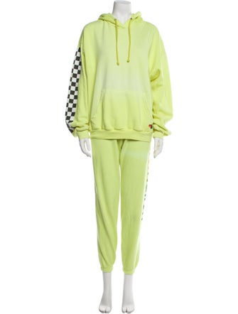 Aviator Nation Plaid Print Pant Set