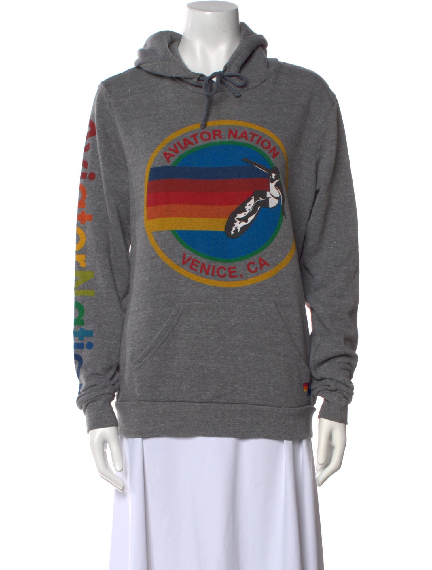 Aviator Nation Graphic Print Crew Neck Sweatshirt