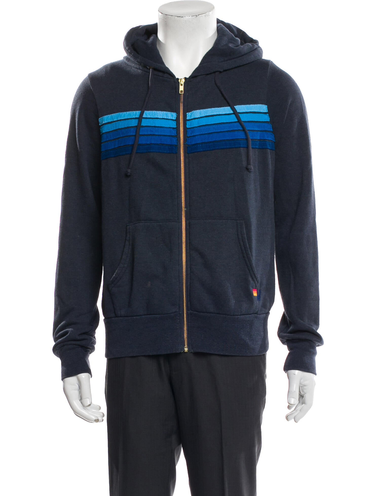Aviator Nation Striped Windbreaker