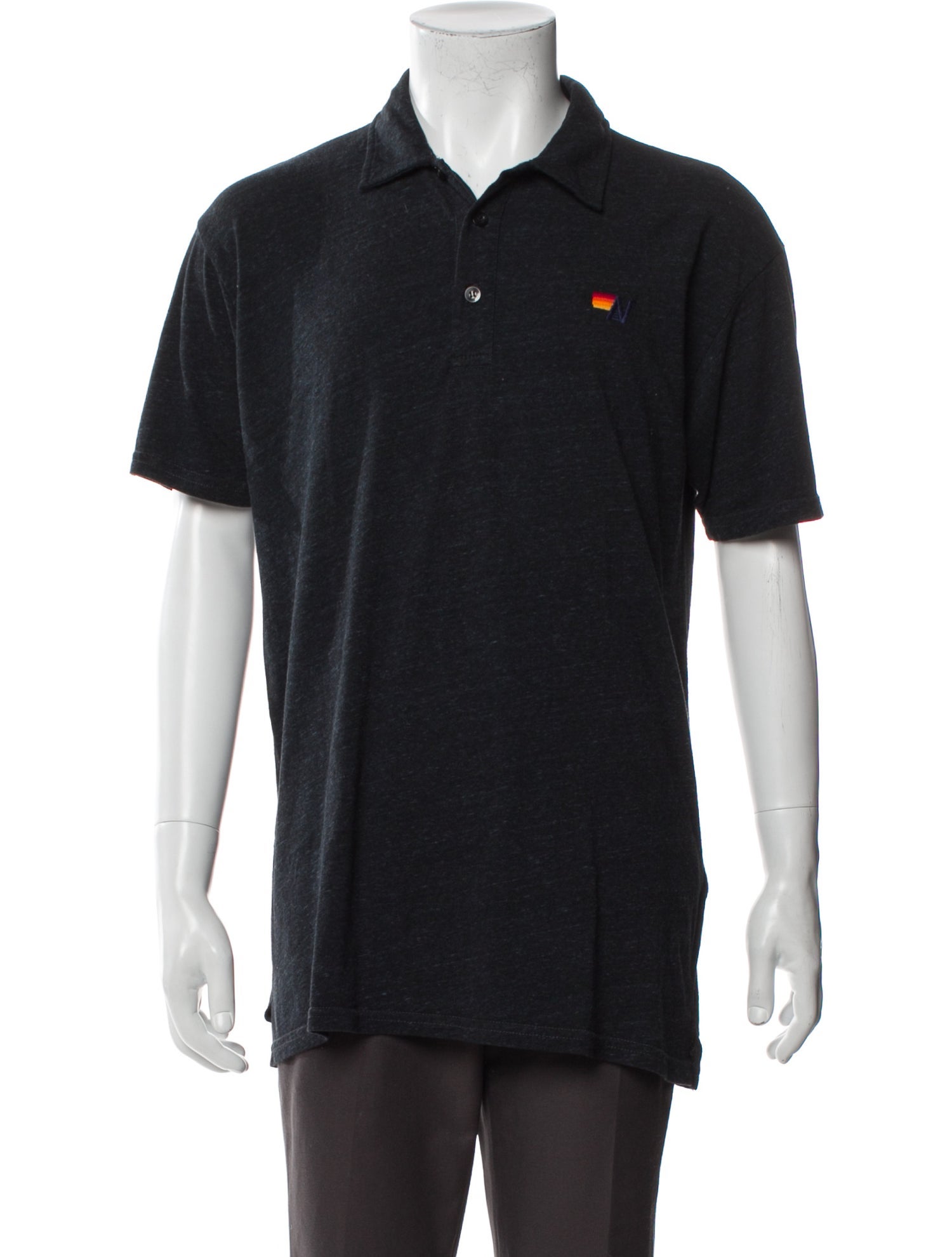 Aviator Nation Collar Short Sleeve Polo Shirt