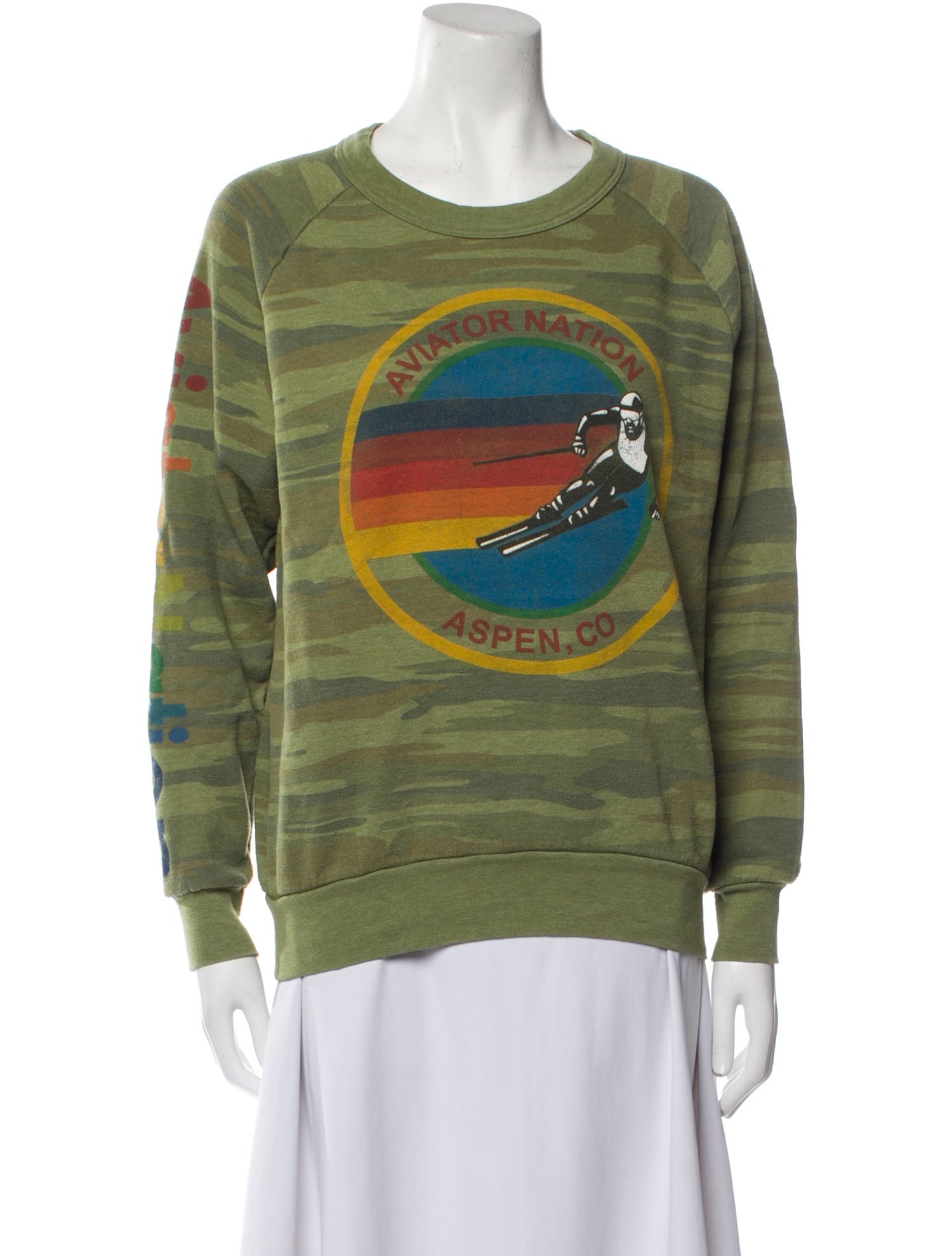 Aviator Nation Printed Embroidered Accent Lounge Set