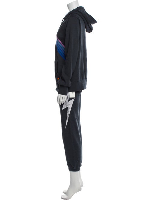 Aviator Nation Striped Embroidered Accent Pant Set