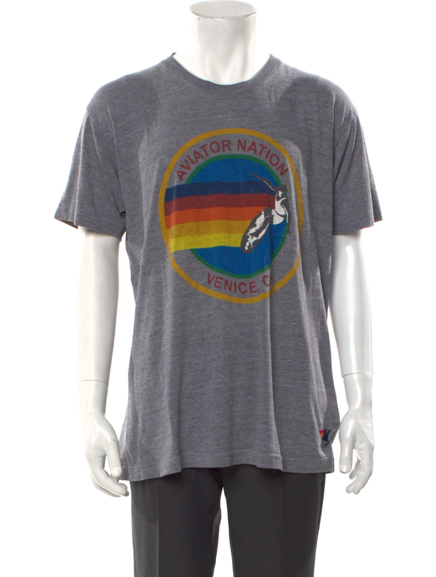 Aviator Nation Graphic Print Crew Neck T-Shirt