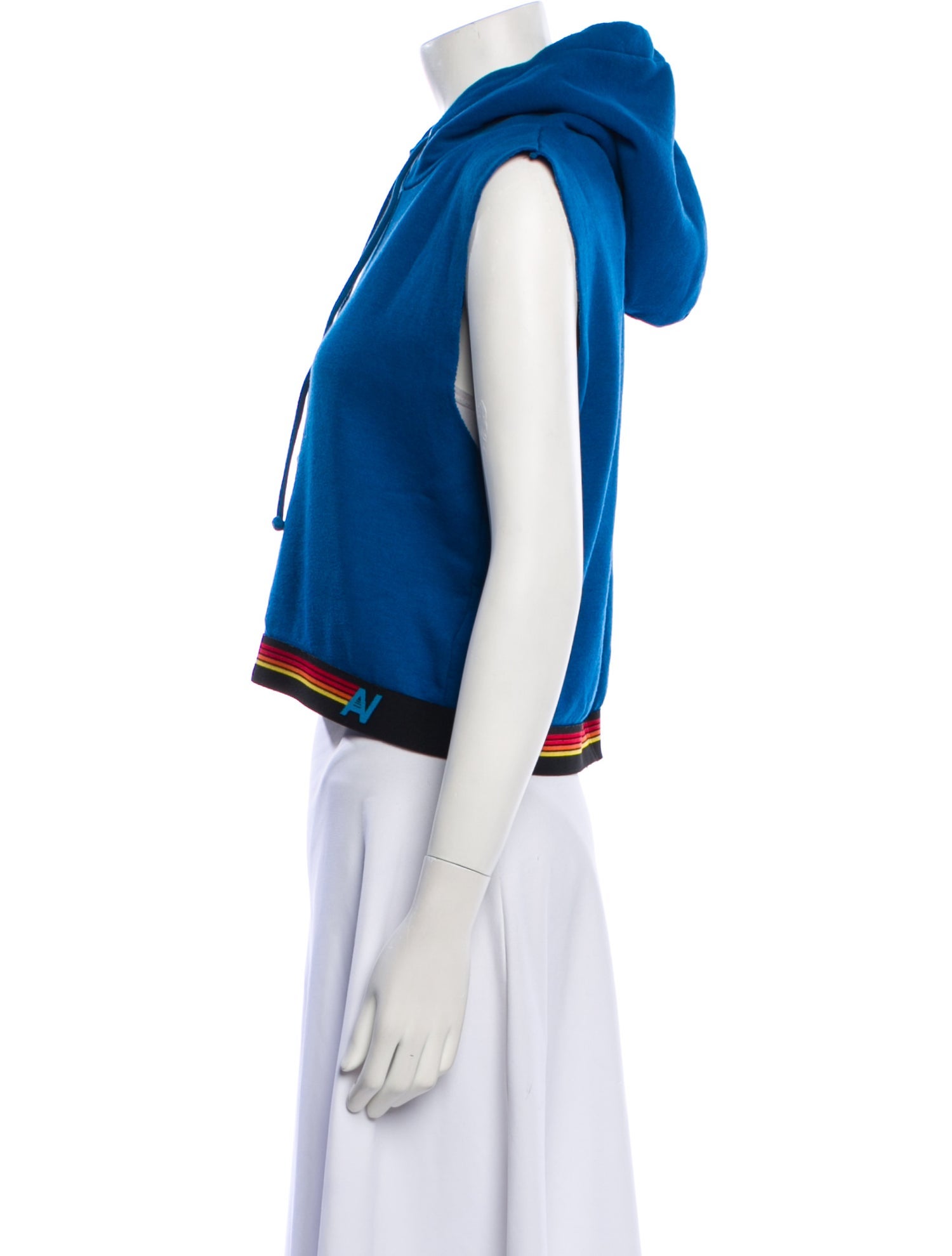 Aviator Nation Striped V-Neck Crop Top