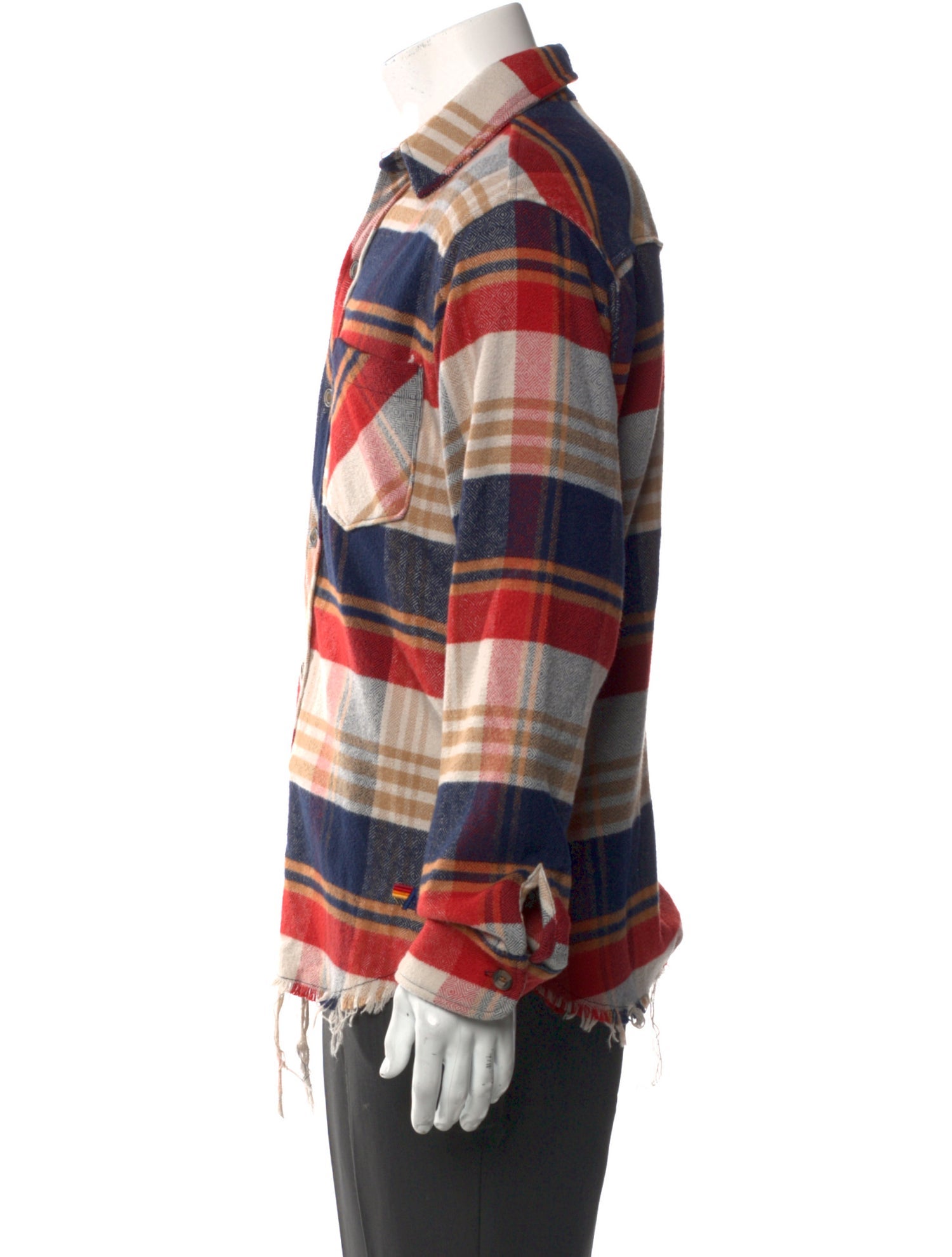 Aviator Nation Plaid Print Long Sleeve Shirt