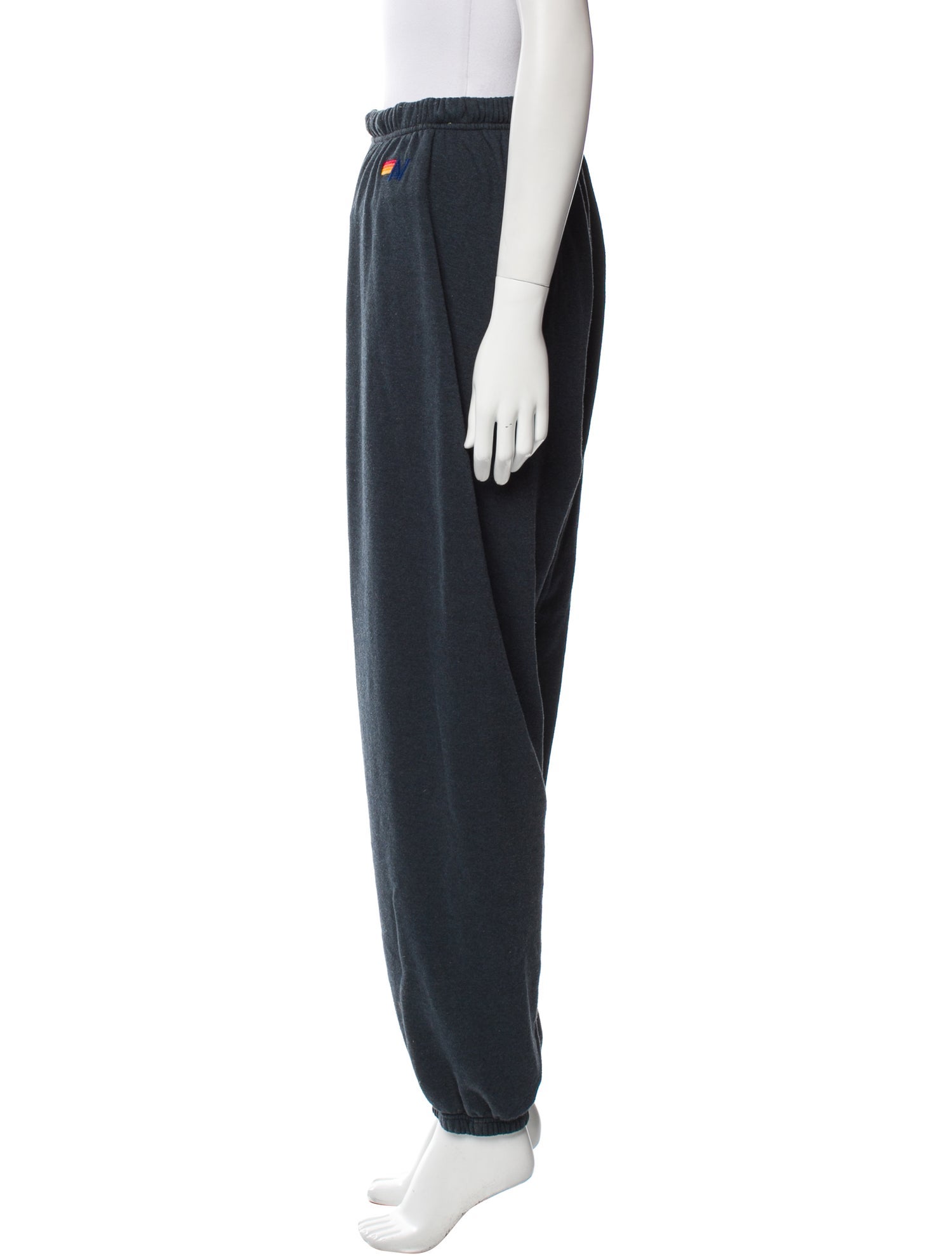 Aviator Nation Graphic Print Embroidered Accent Sweatpants