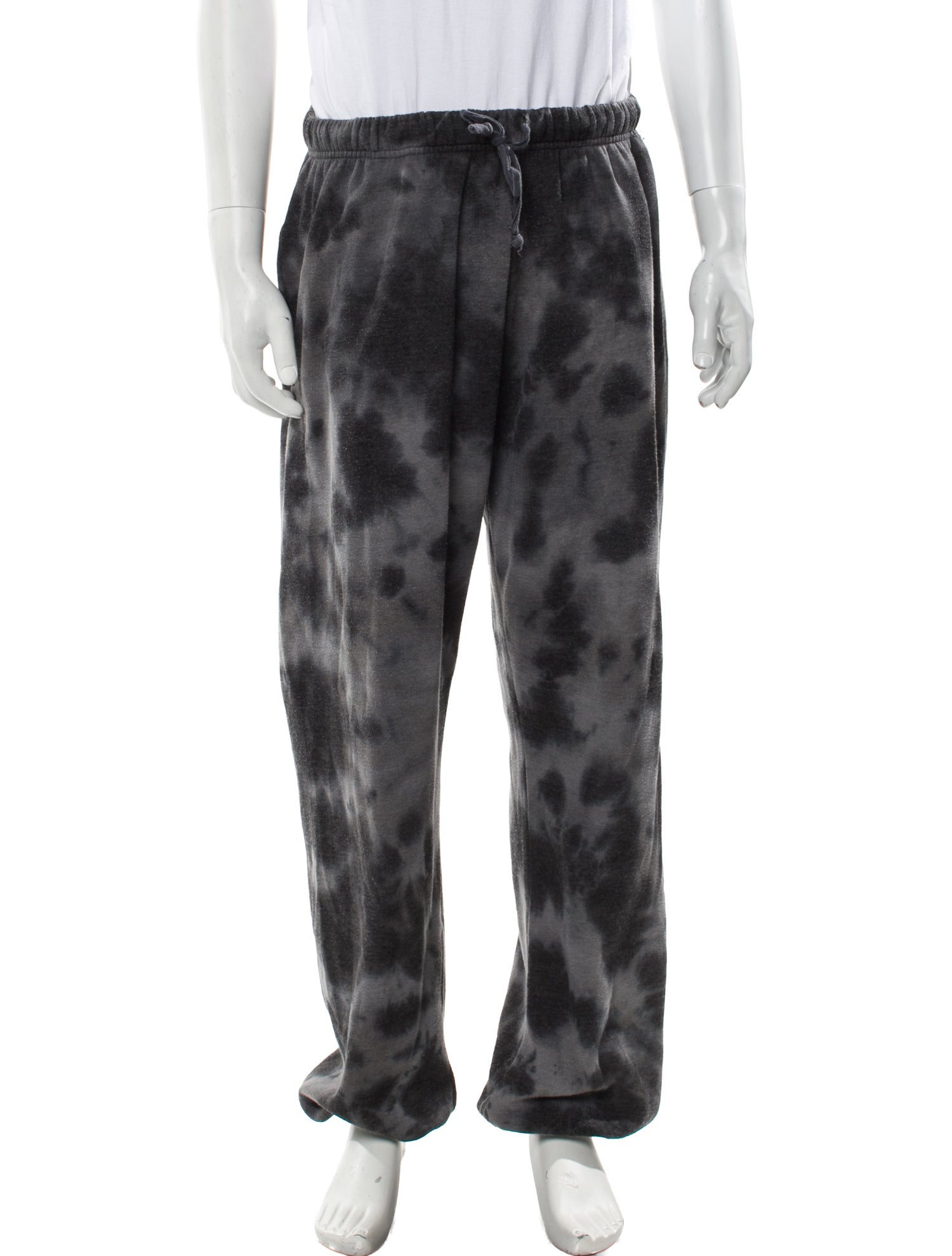 Aviator Nation Tie-Dye Print Embroidered Accent Lounge Bottoms