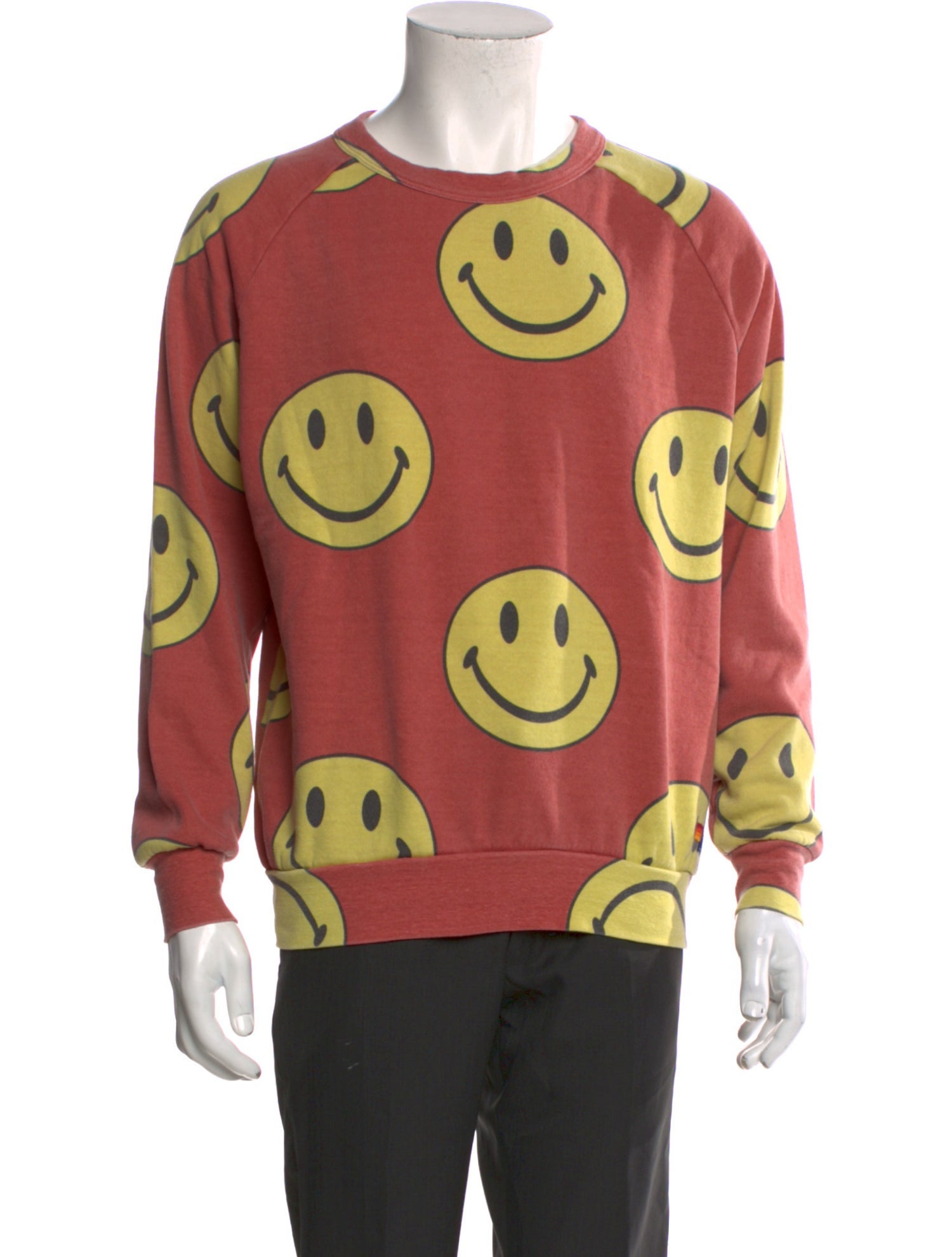 Aviator Nation Printed Crew Neck Sweatshirt