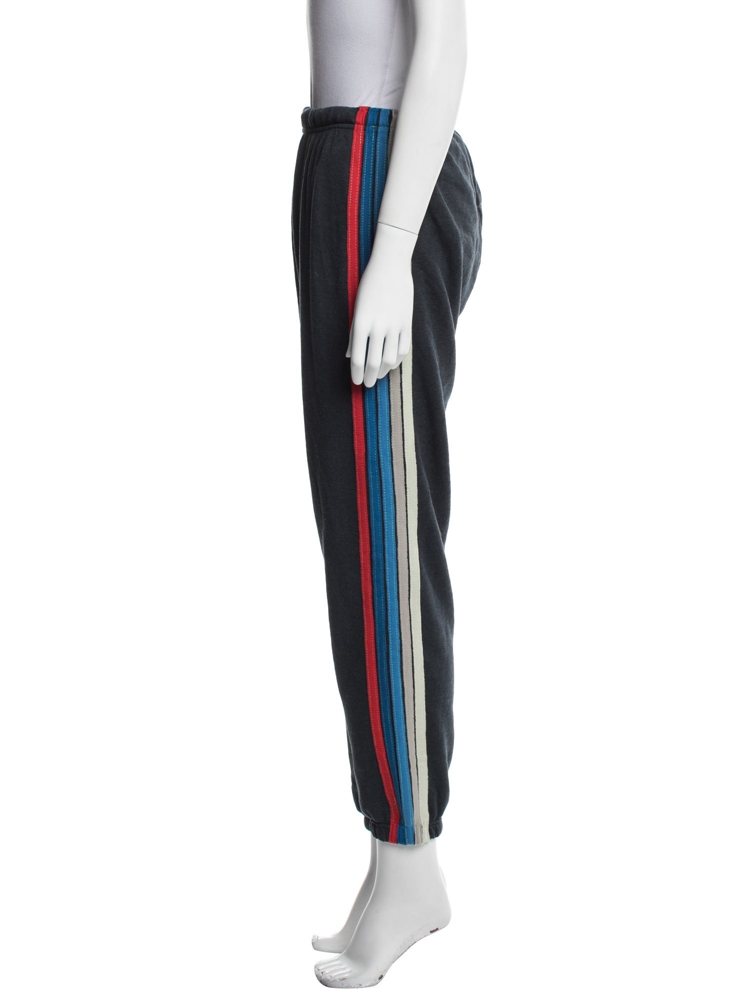 Aviator Nation Striped Embroidered Accent Sweatpants