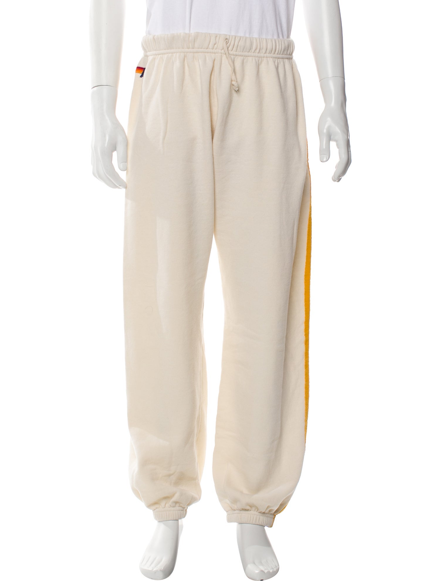 Aviator Nation Striped Embroidered Accent Lounge Bottoms