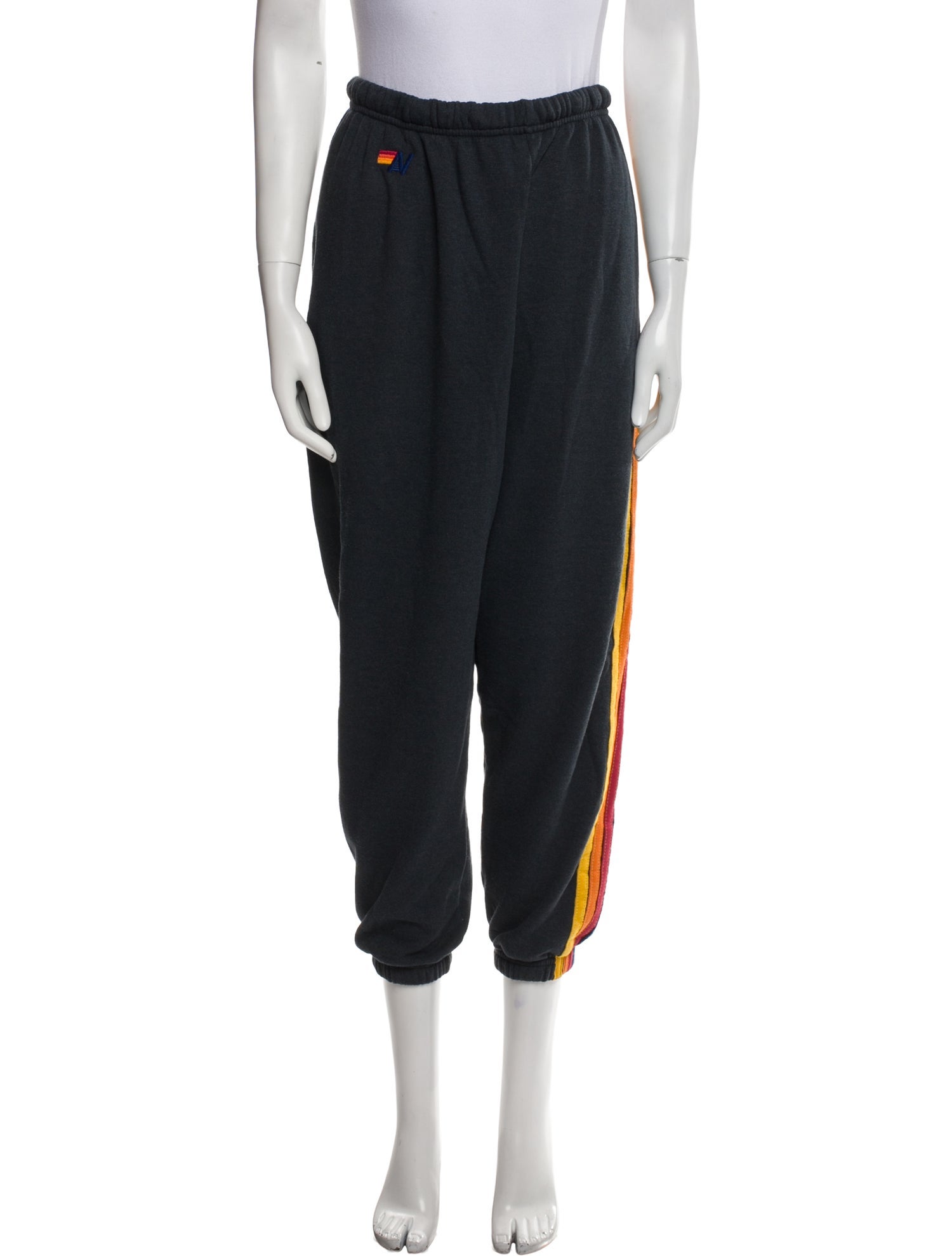 Aviator Nation Striped Grosgrain Trim Sweatpants