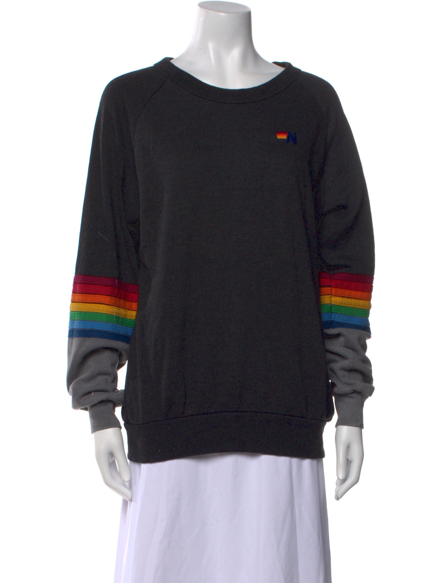 Aviator Nation Striped Scoop Neck Sweater