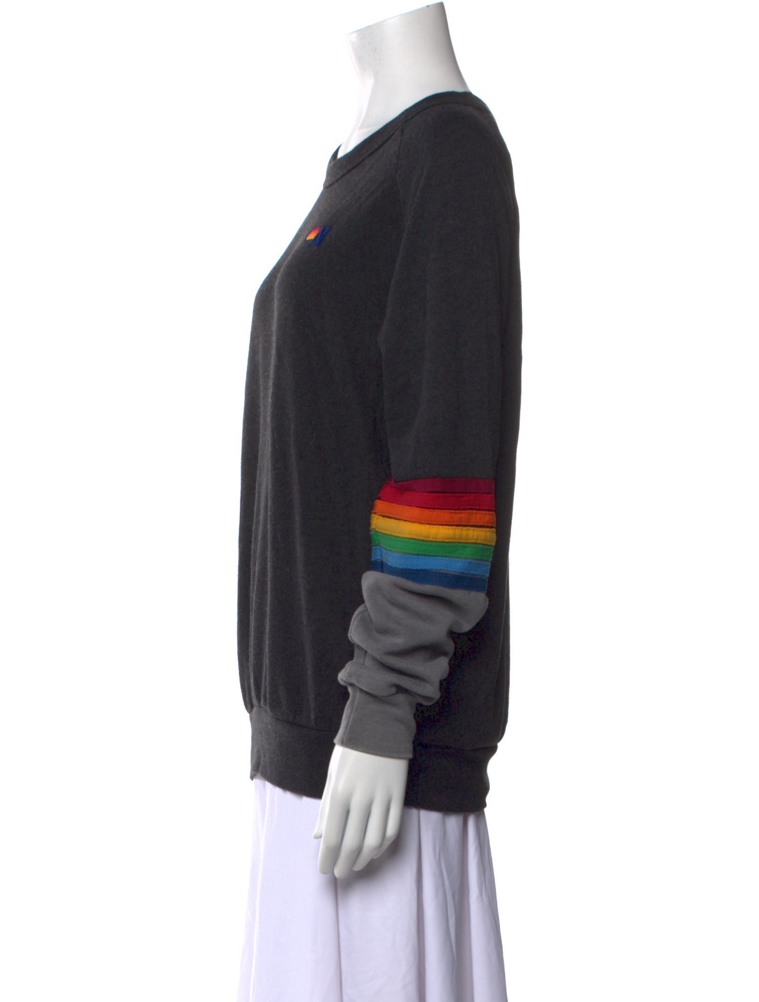 Aviator Nation Striped Scoop Neck Sweater