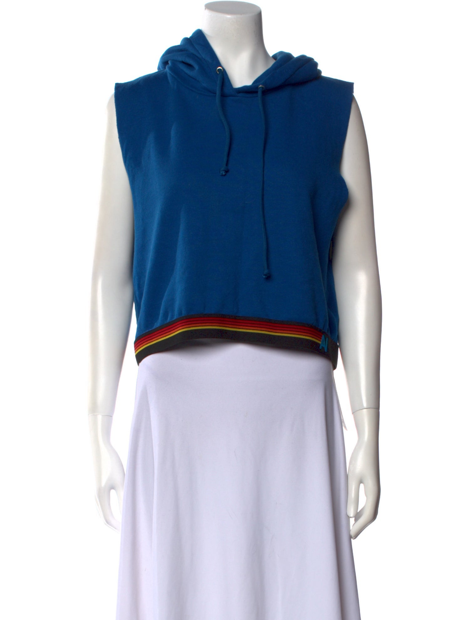 Aviator Nation Crew Neck Sleeveless Crop Top