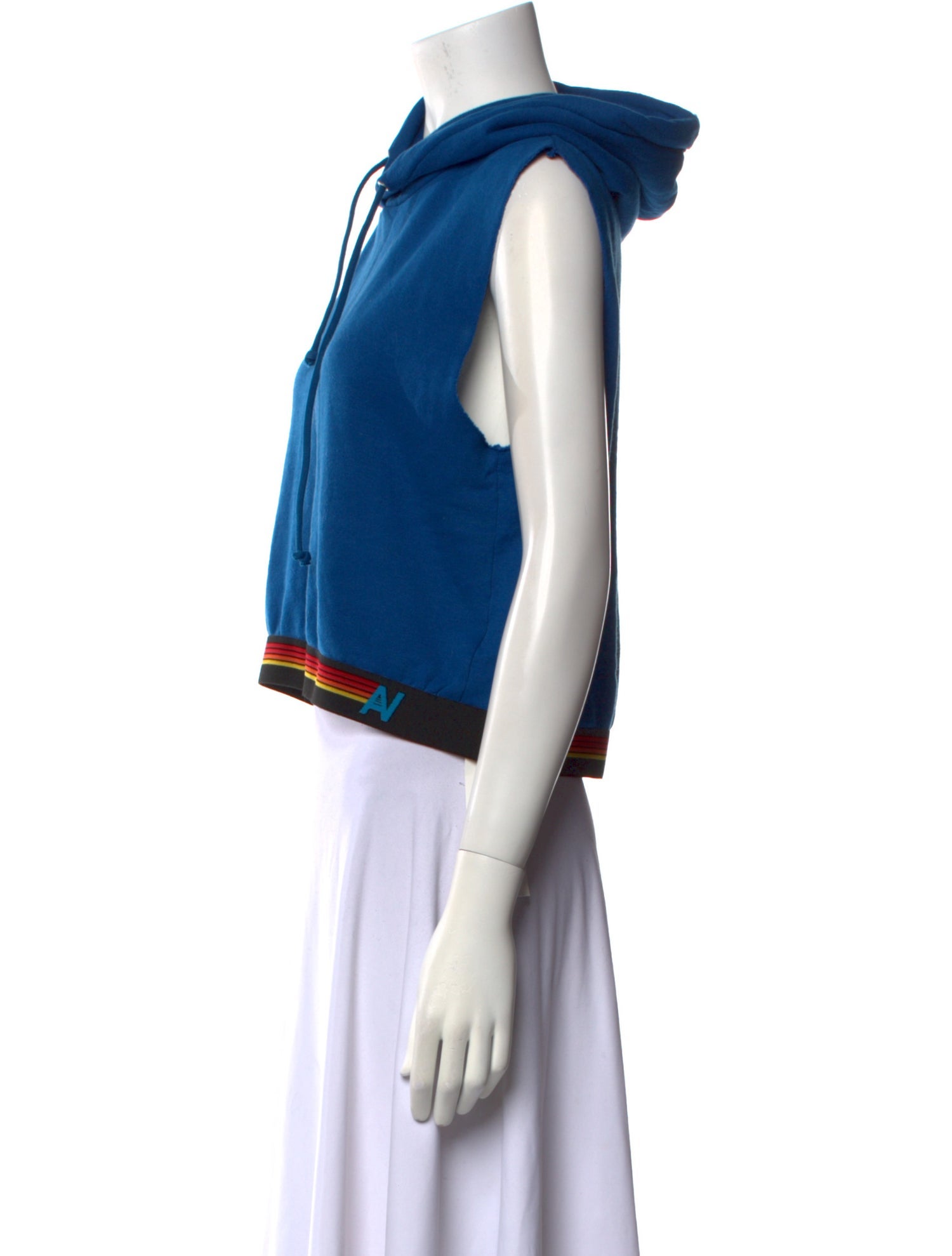 Aviator Nation Crew Neck Sleeveless Crop Top