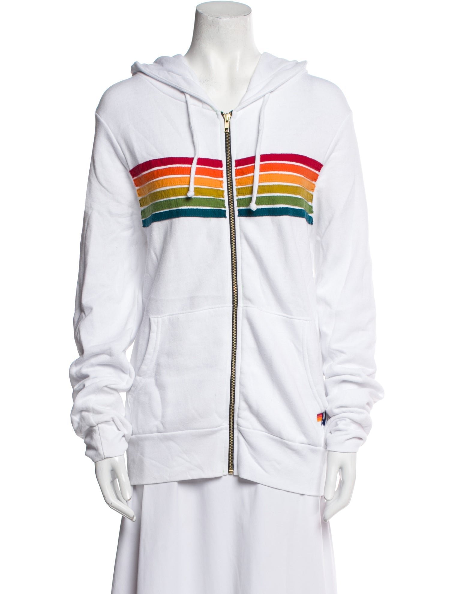 Aviator Nation Striped Crew Neck Sweater