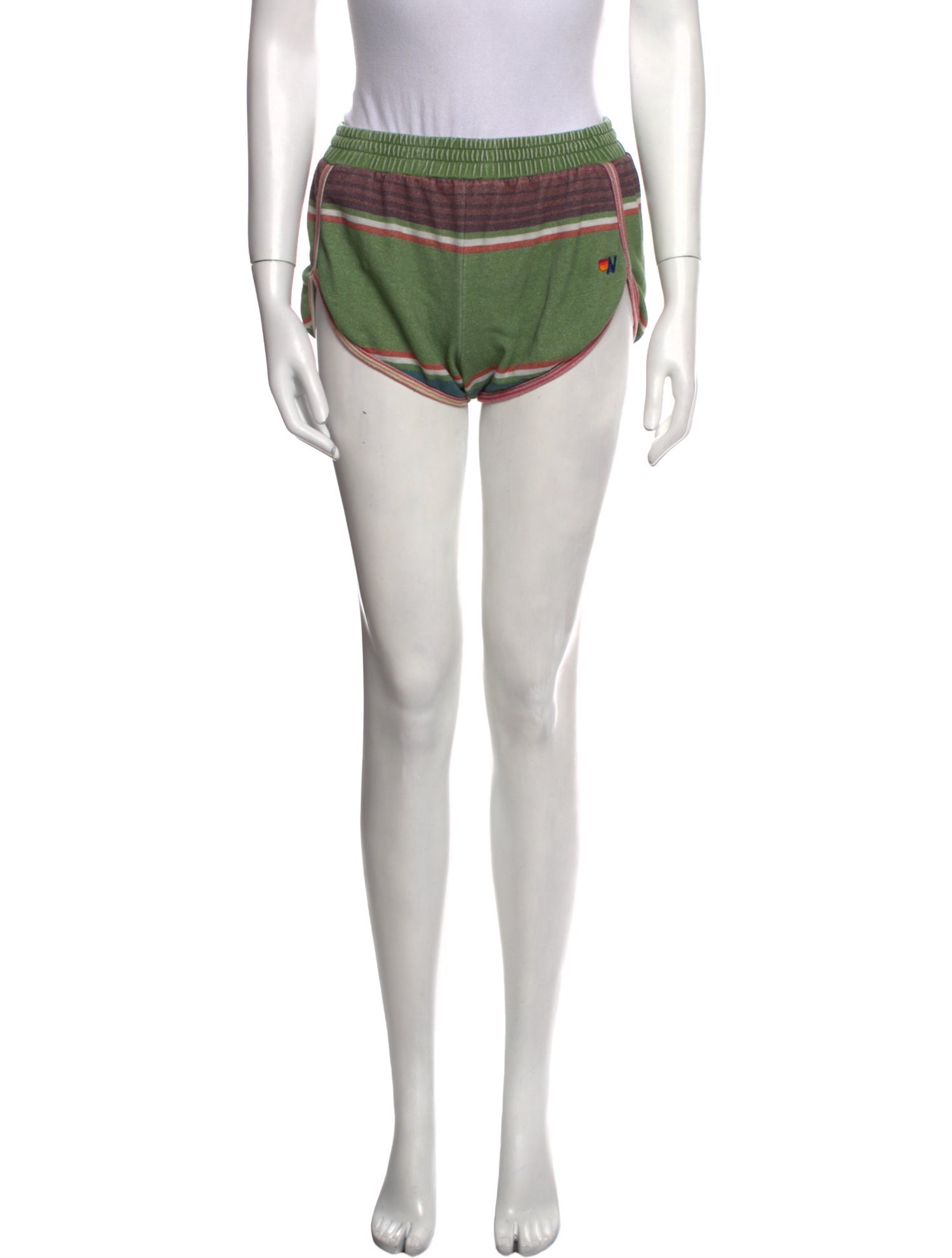 Aviator Nation Striped Mini Shorts