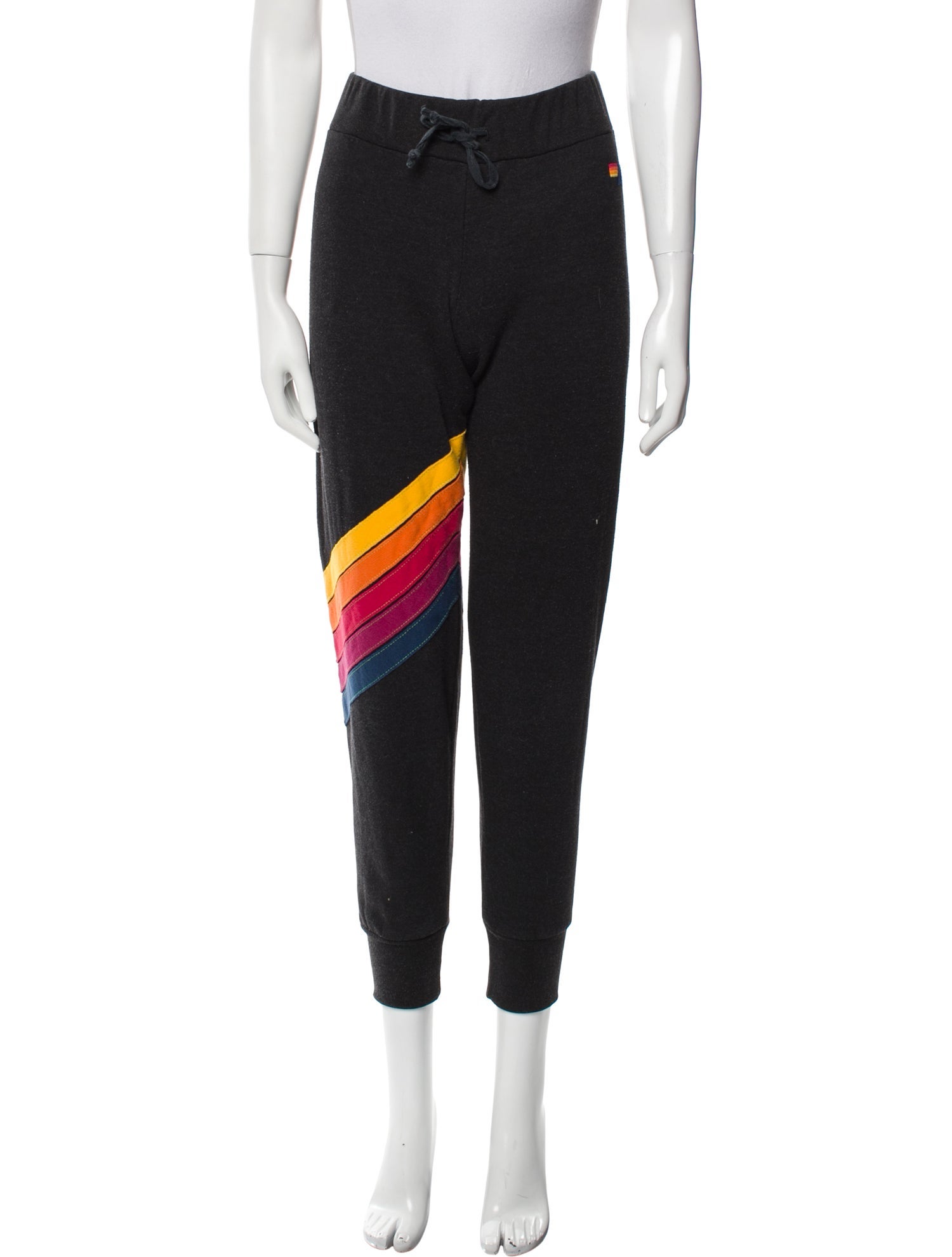 Aviator Nation Patterned Embroidered Accent Sweatpants