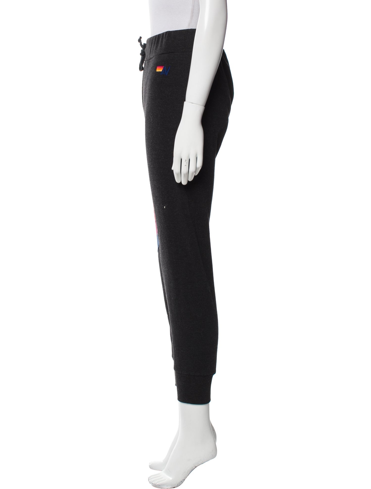 Aviator Nation Patterned Embroidered Accent Sweatpants