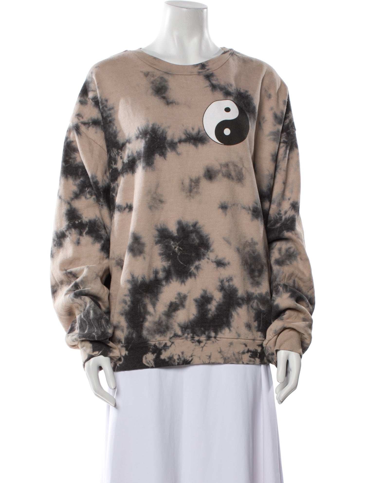 Aviator Nation Tie-Dye Print Crew Neck Sweater