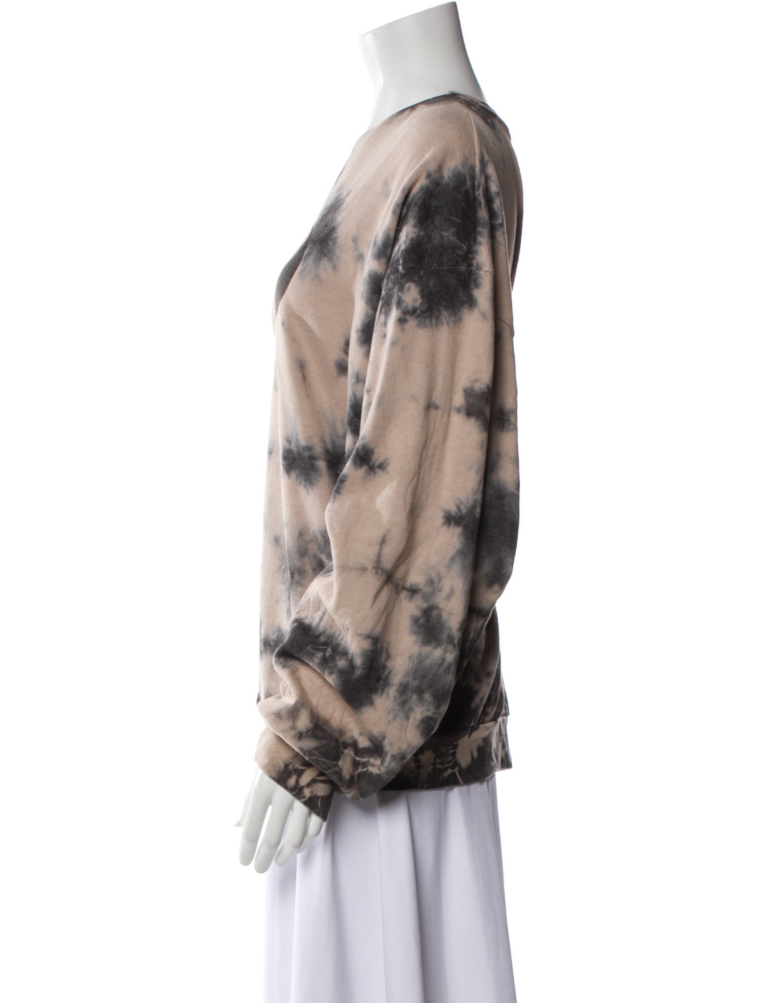 Aviator Nation Tie-Dye Print Crew Neck Sweater