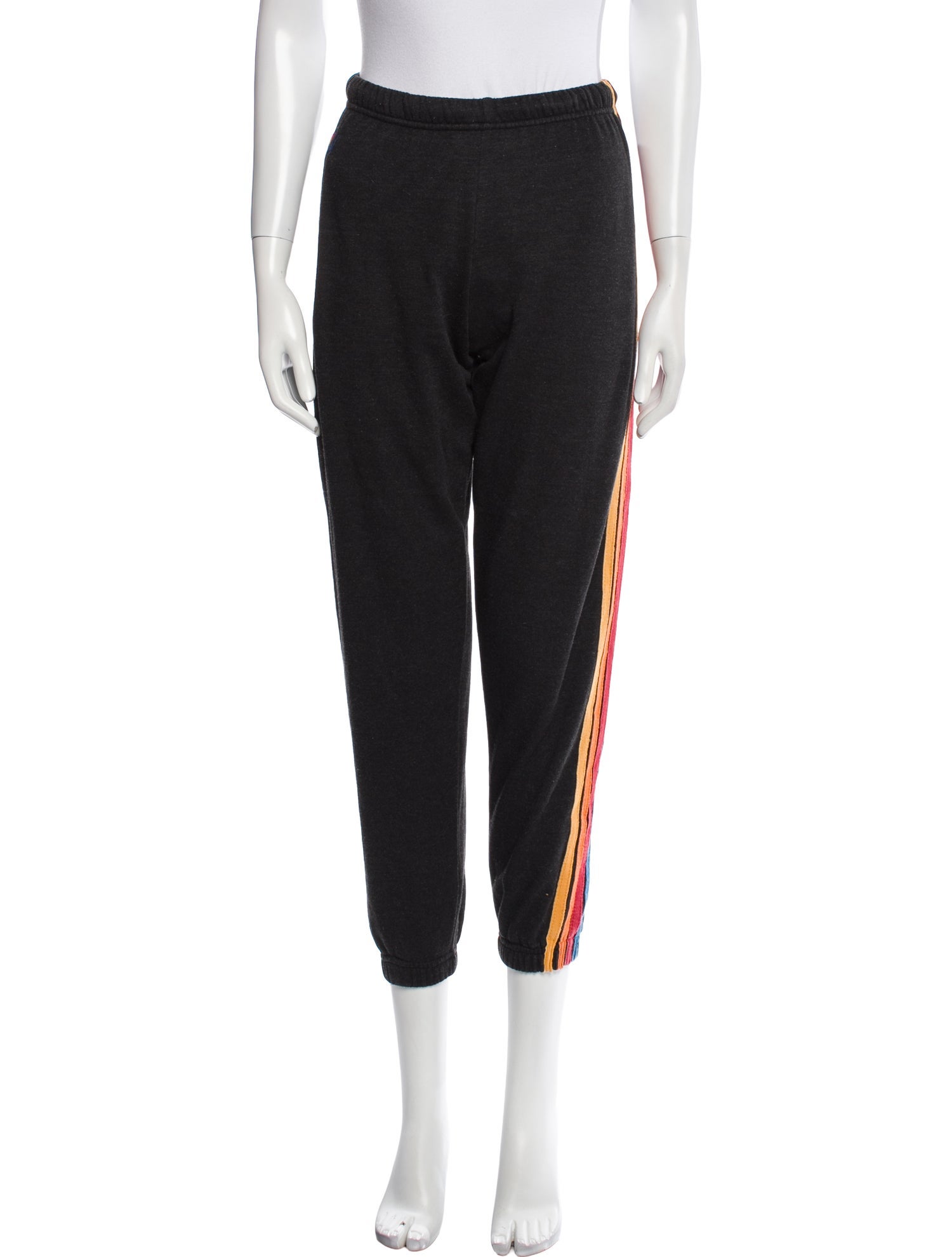 Aviator Nation Striped Embroidered Accent Sweatpants
