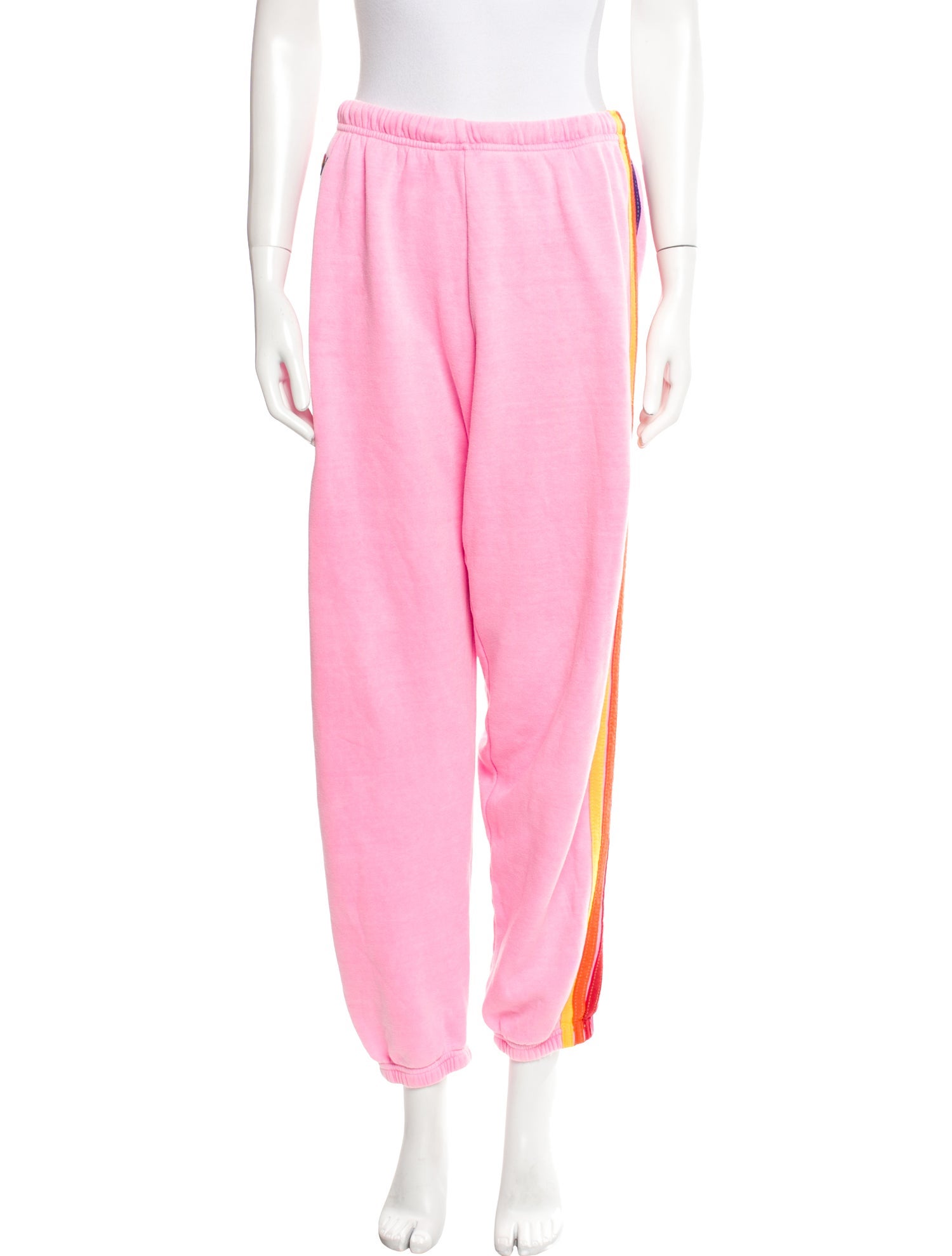 Aviator Nation Graphic Print Pleated Accents Sweatpants