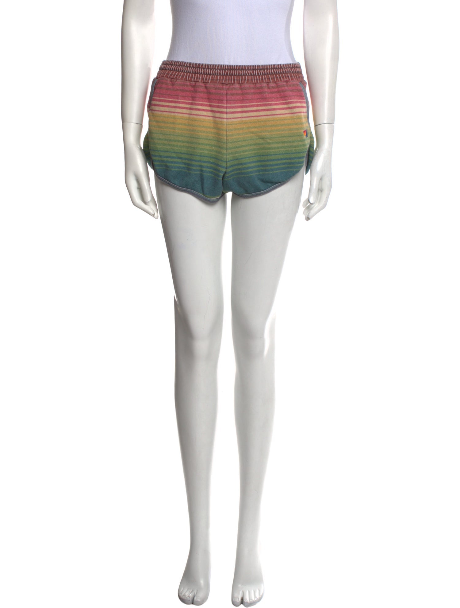 Aviator Nation Striped Mini Shorts