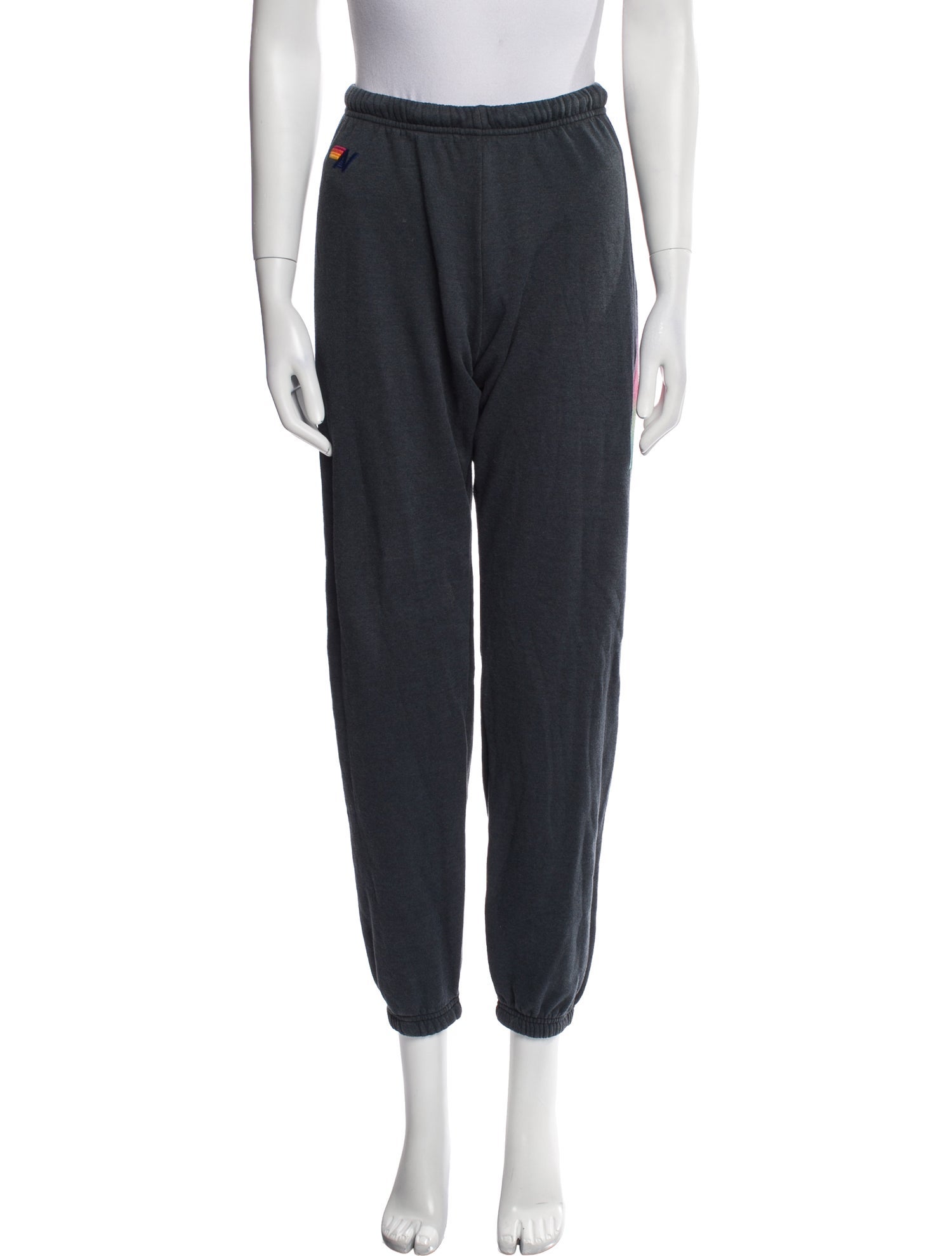 Aviator Nation Graphic Print Embroidered Accent Sweatpants