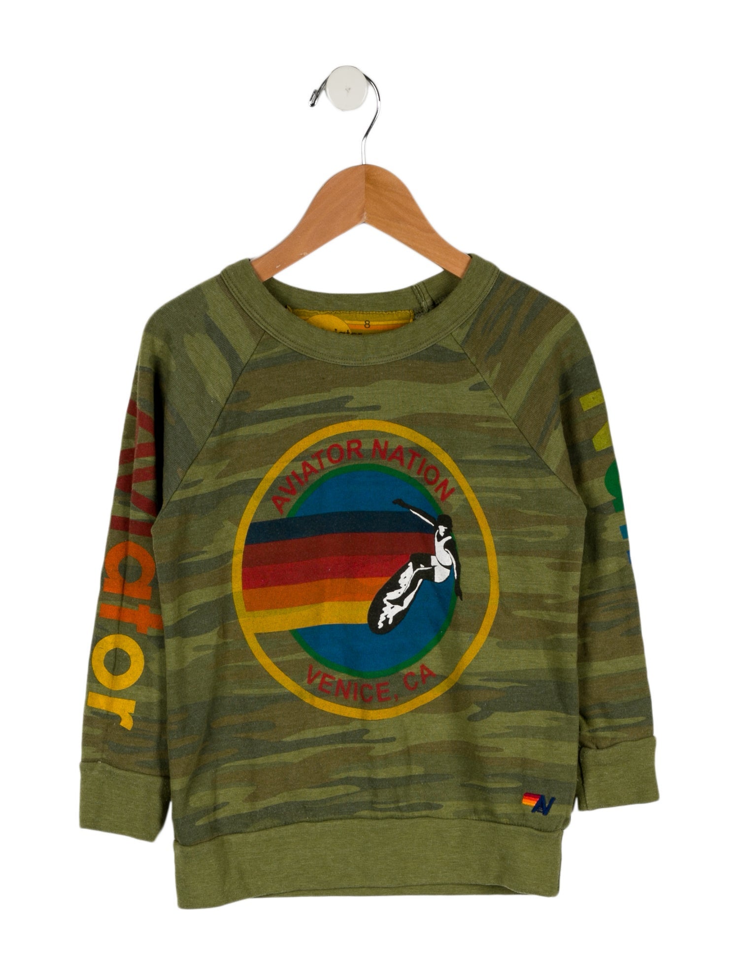 Aviator Nation Boys' Logo Print Long Sleeve Sweatshirt