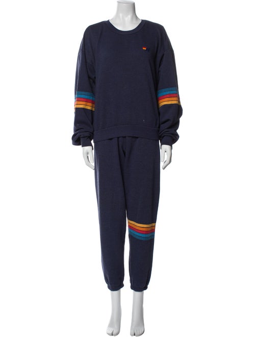 Aviator Nation Striped Embroidered Accent Tracksuit
