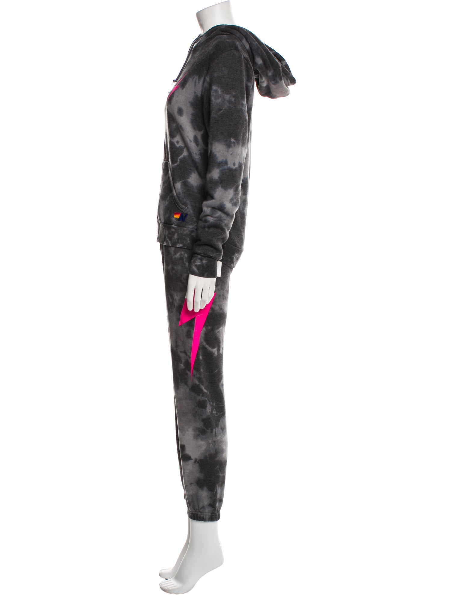 Aviator Nation Camouflage Print Embroidered Accent Lounge Set