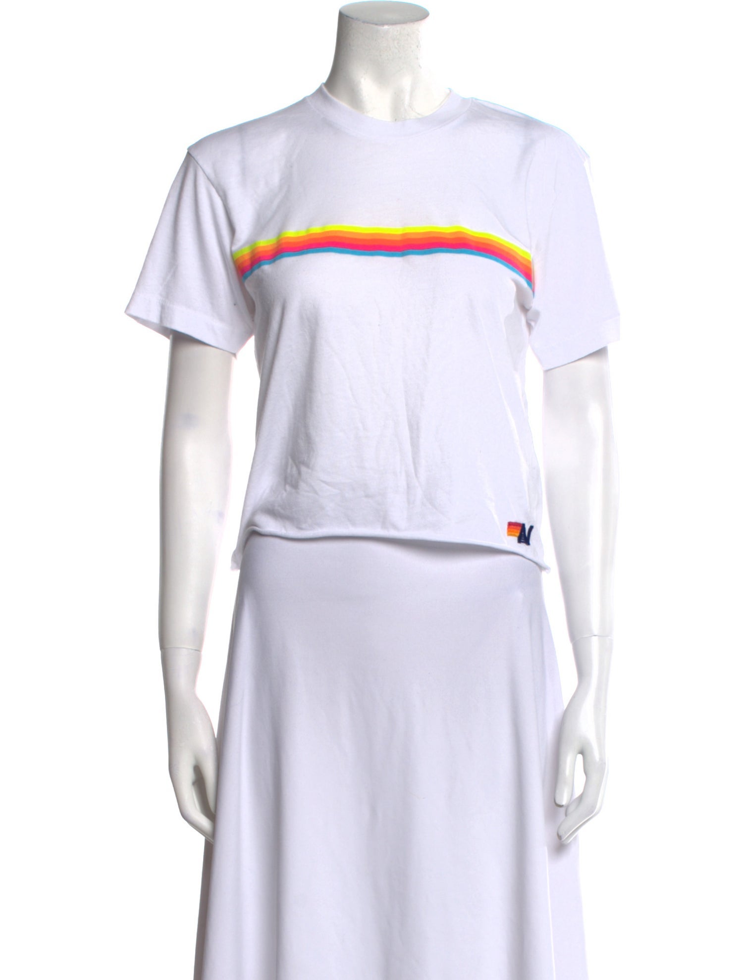 Aviator Nation Striped Crew Neck T-Shirt