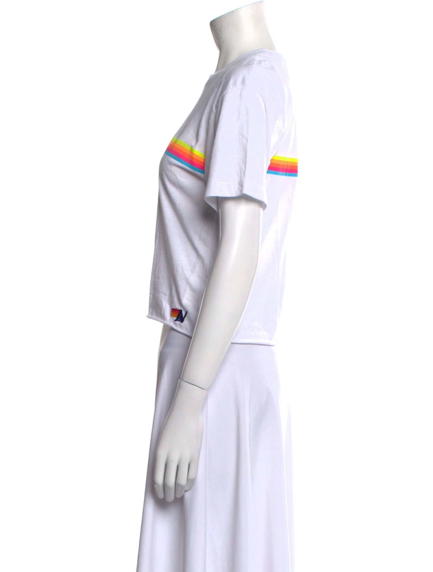 Aviator Nation Striped Crew Neck T-Shirt