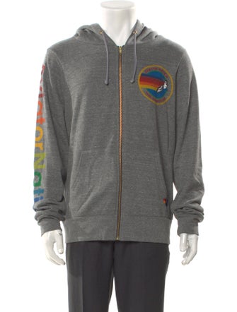 Aviator Nation Graphic Print Crew Neck Hoodie