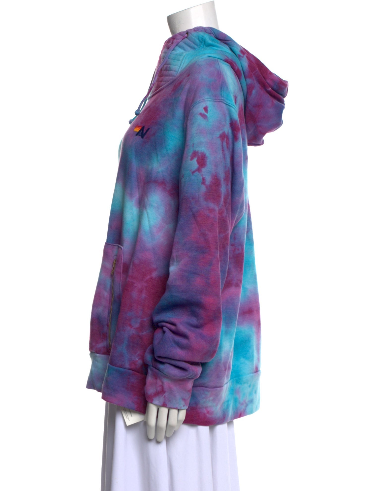 Aviator Nation Tie-Dye Print Crew Neck Sweater