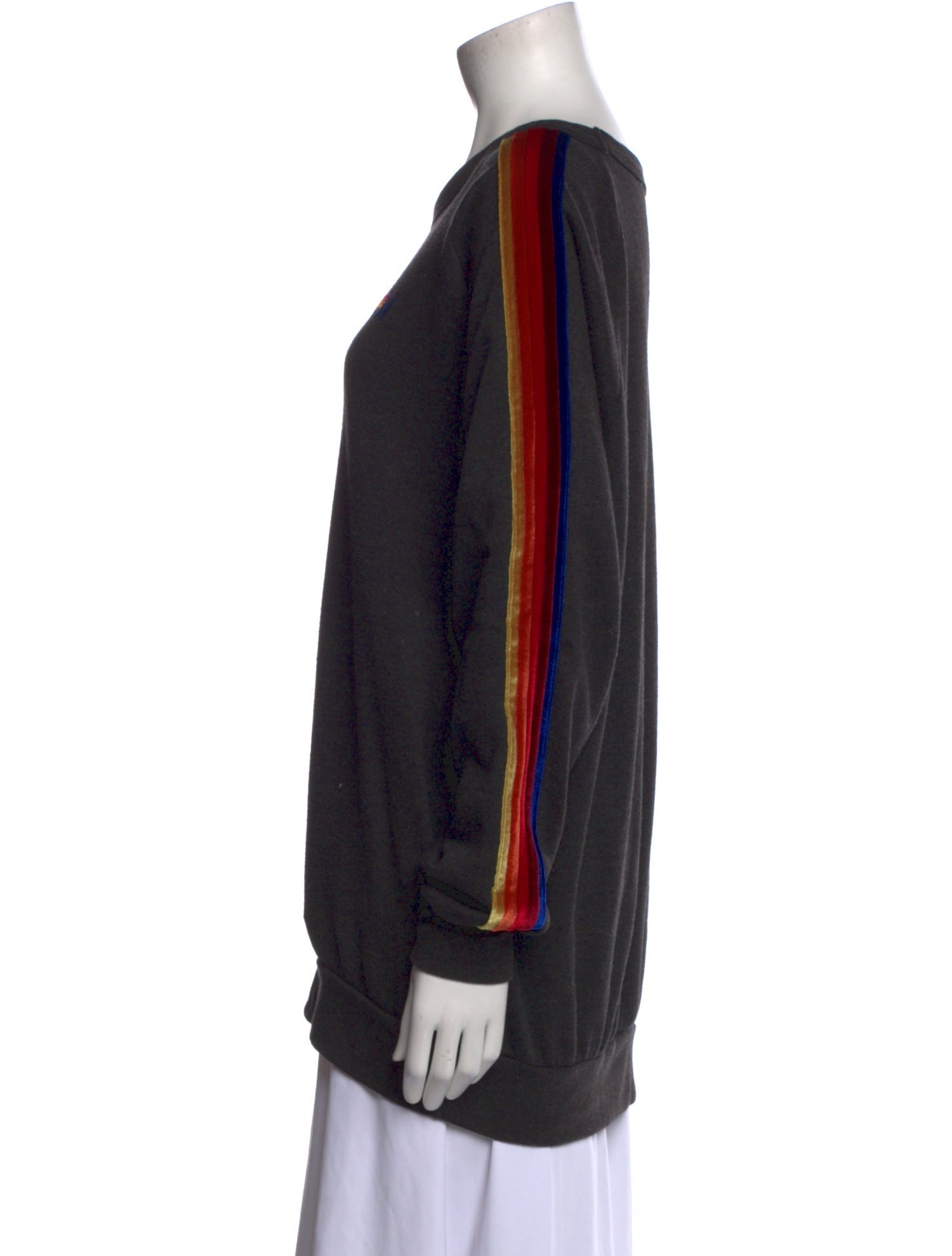 Aviator Nation Scoop Neck Long Sleeve Sweatshirt