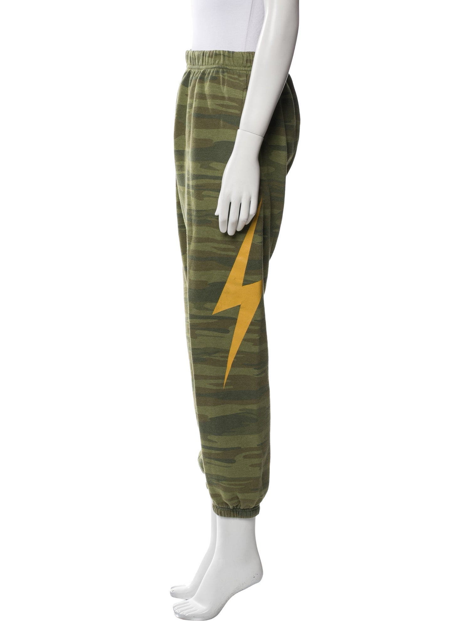 Aviator Nation Camouflage Print Embroidered Accent Sweatpants