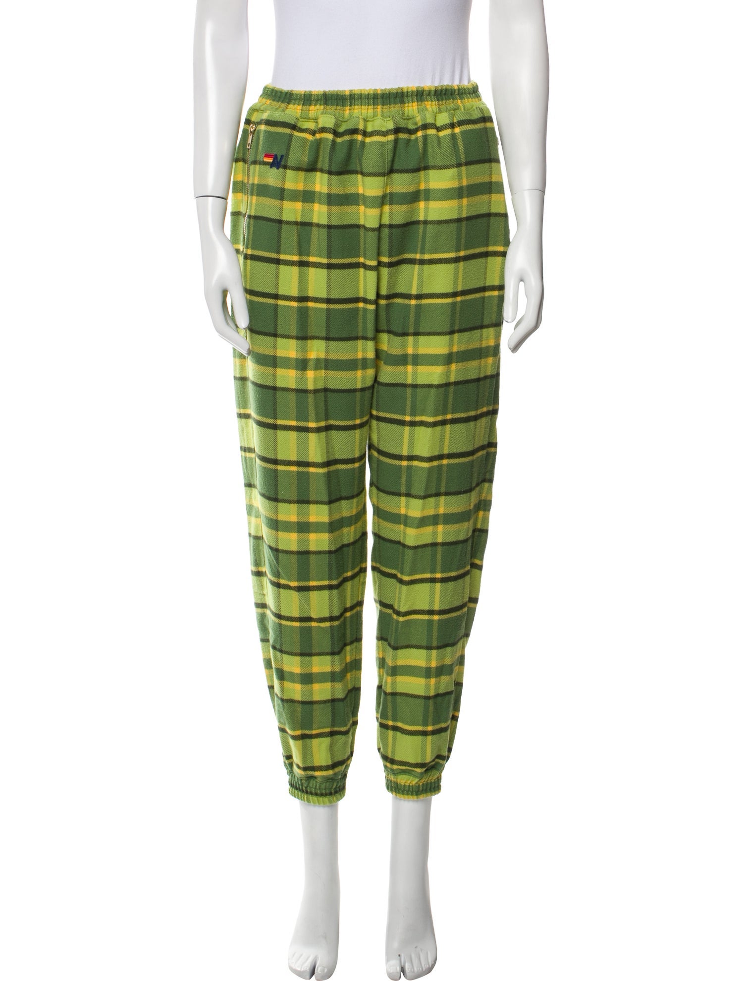 Aviator Nation Plaid Print Sweatpants