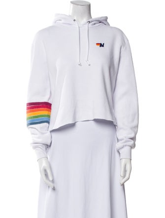 Aviator Nation Striped Mock Neck Sweatshirt