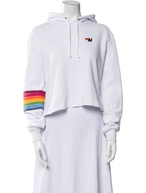 Aviator Nation Striped Mock Neck Sweatshirt