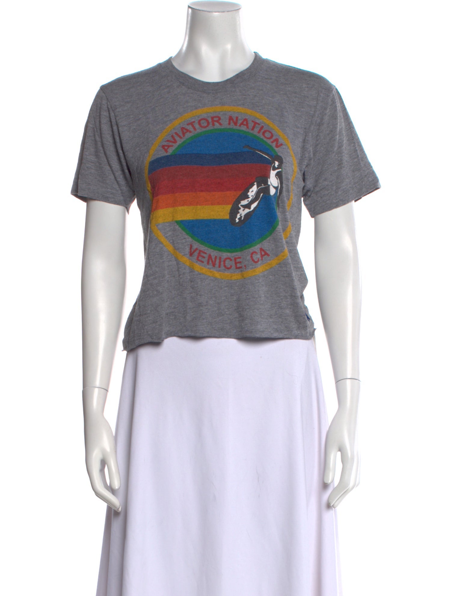 Aviator Nation Graphic Print Crew Neck T-Shirt