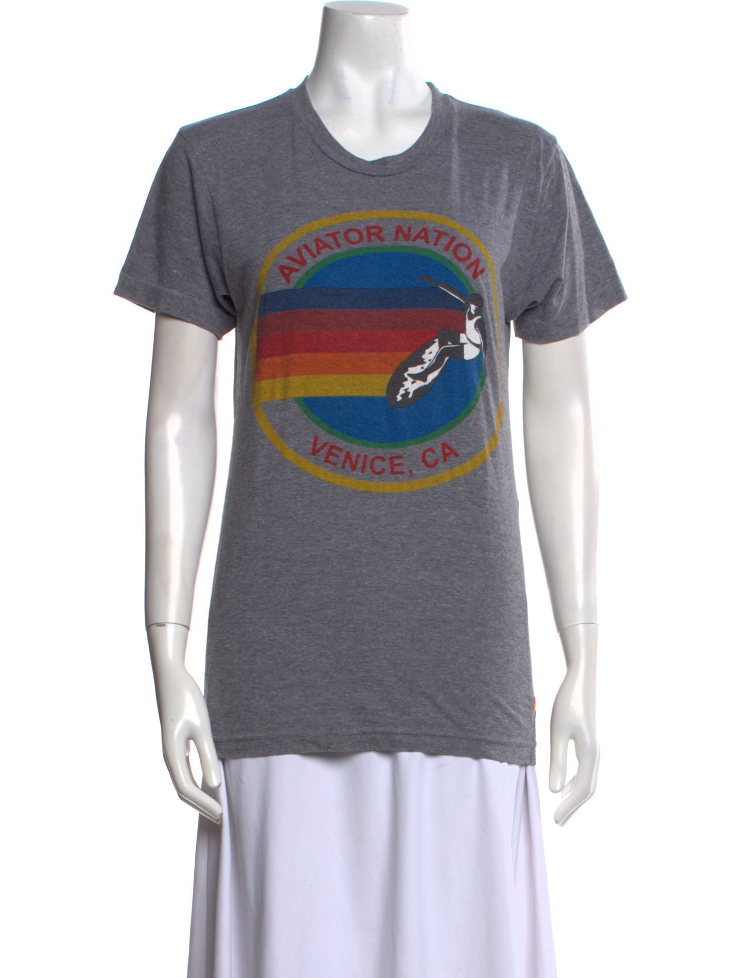 Aviator Nation Graphic Print Crew Neck T-Shirt