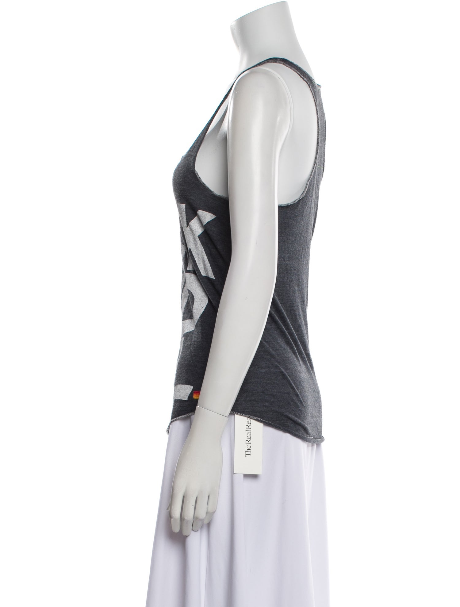 Aviator Nation Graphic Print Scoop Neck Top