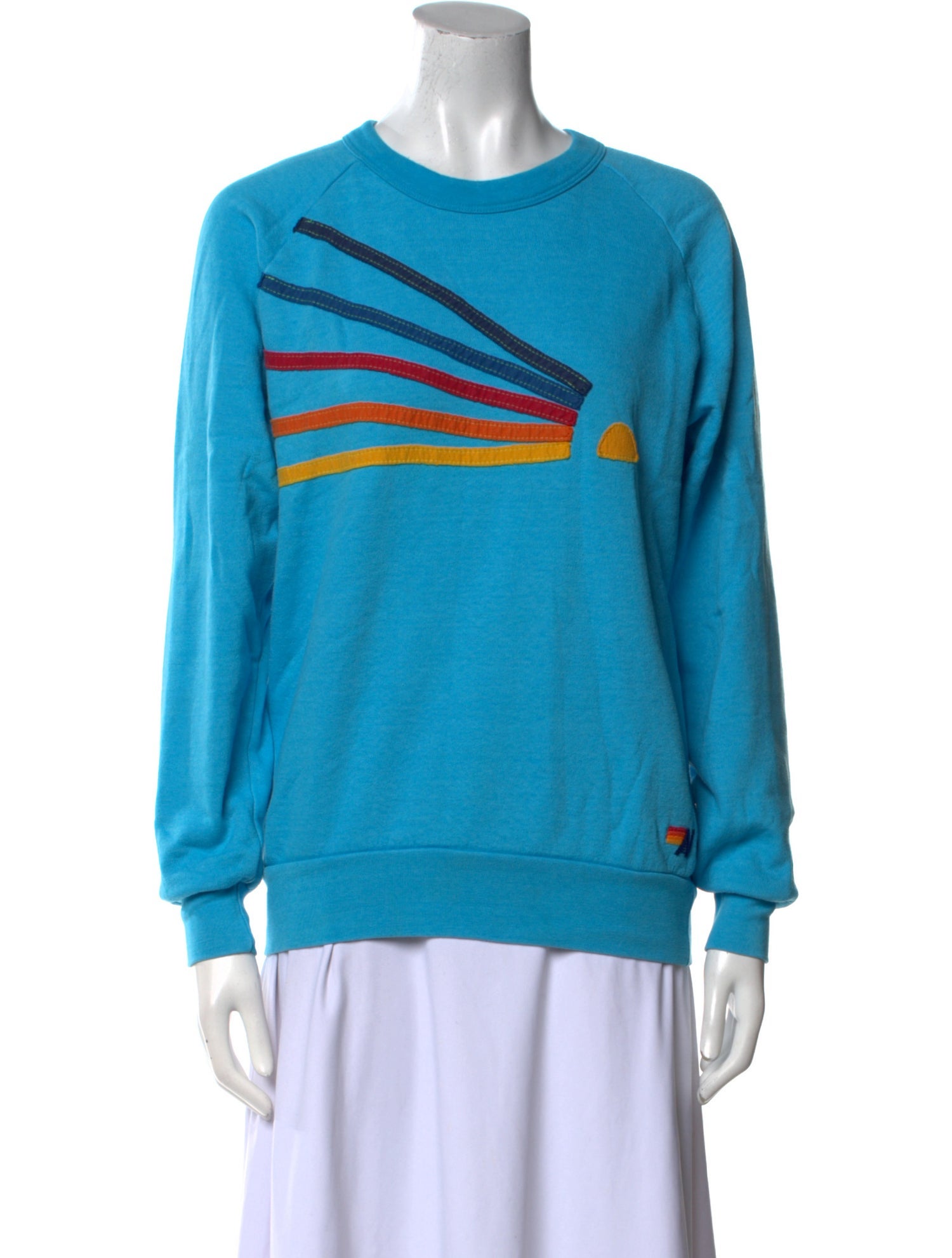 Aviator Nation Graphic Print Crew Neck Sweatshirt