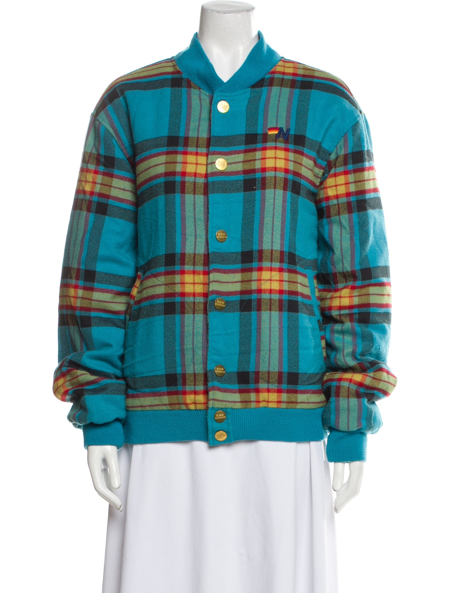 Aviator Nation Plaid Print Jacket