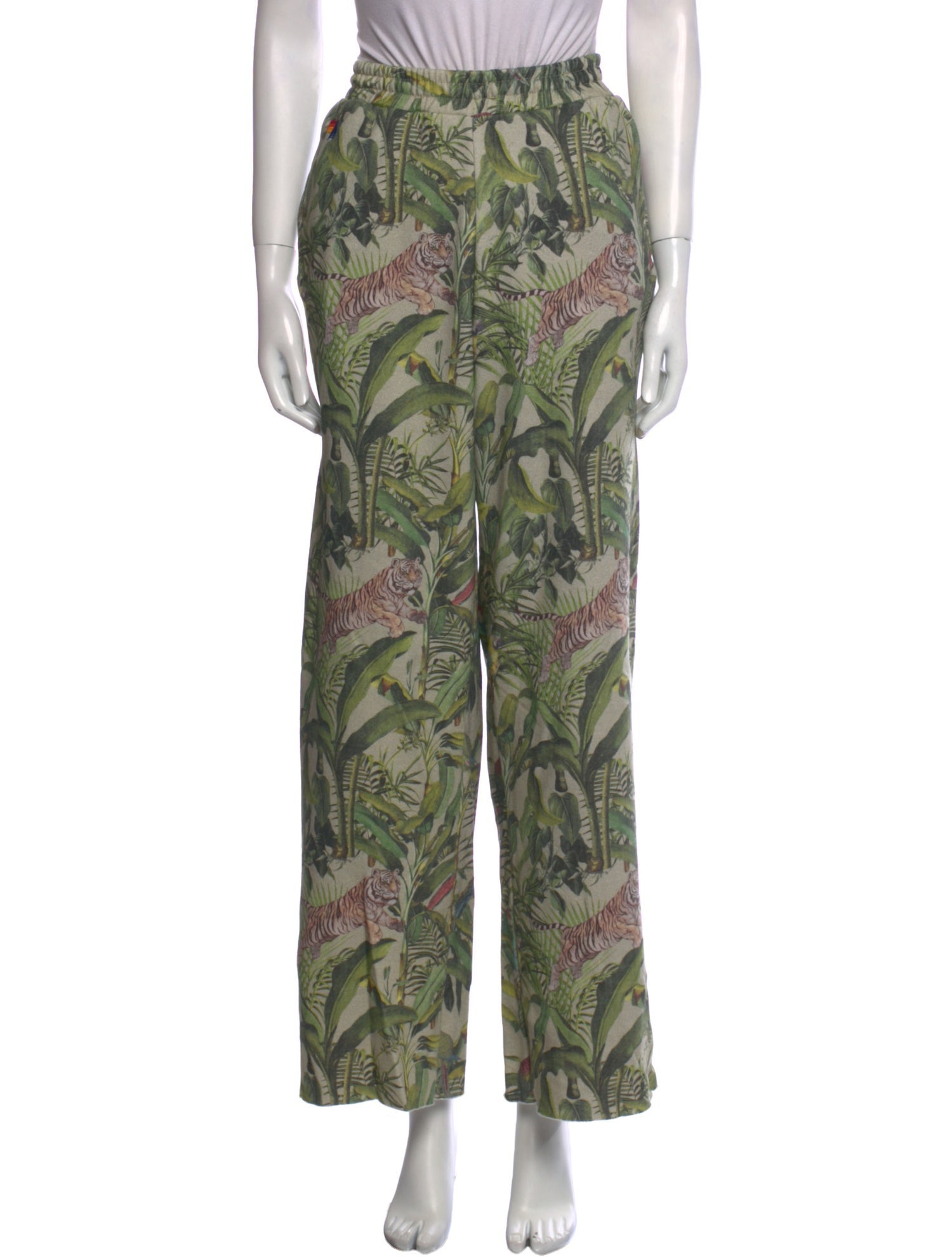 Aviator Nation Printed Wide Leg Pants
