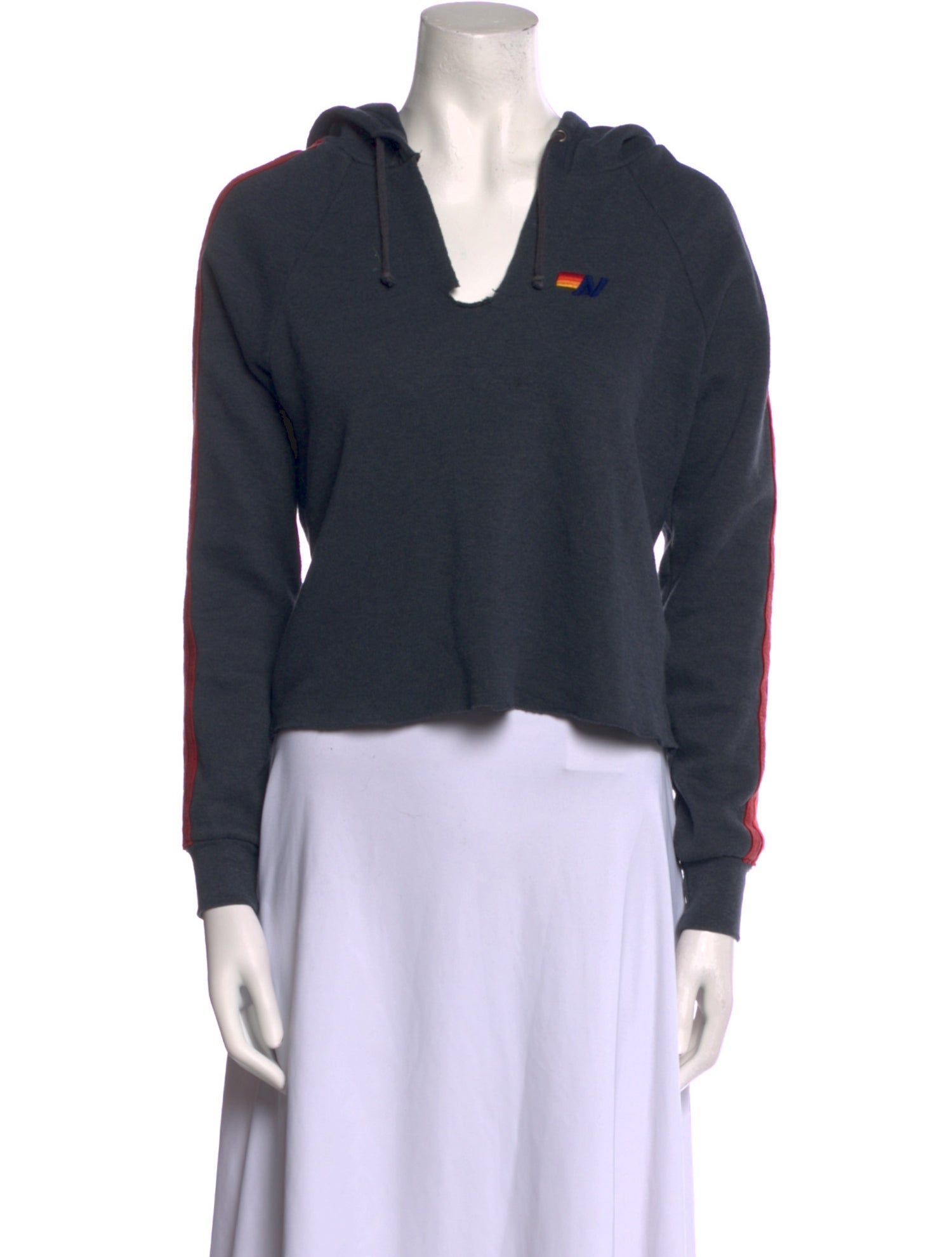 Aviator Nation V-Neck Long Sleeve Sweatshirt