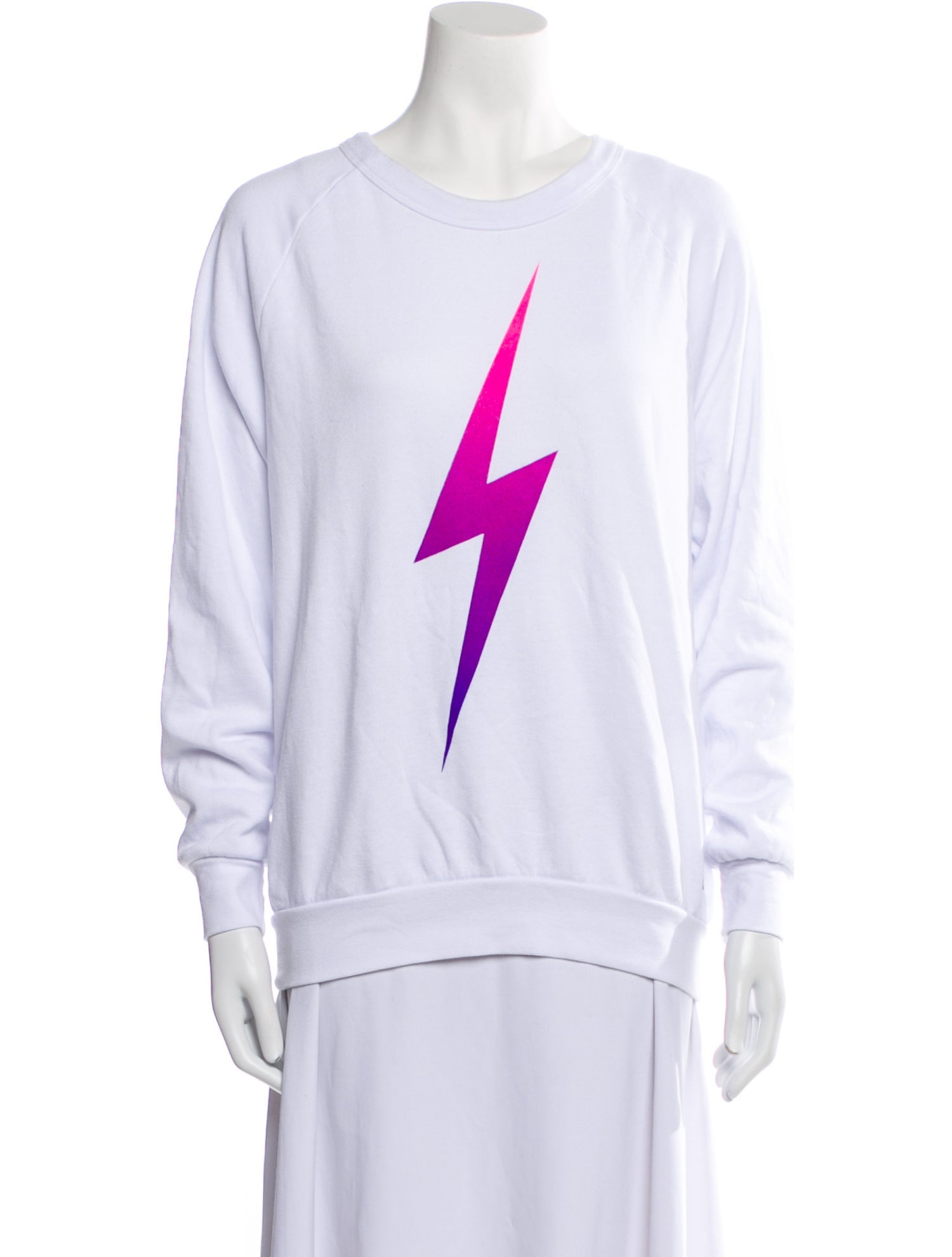 Aviator Nation Graphic Print Crew Neck Sweater